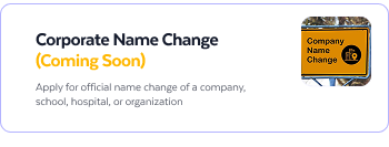 Change of Name